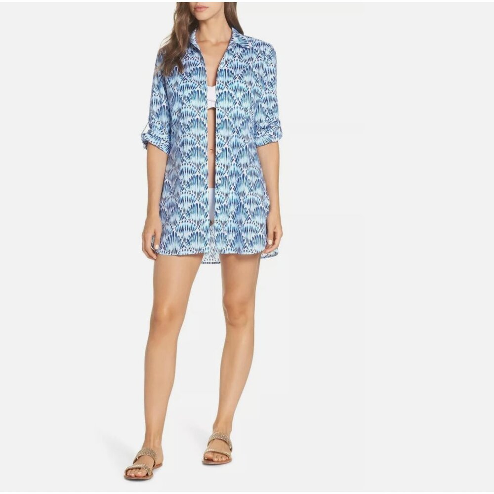 Tommy Bahama Blue Swimsuit Cover-Up Size